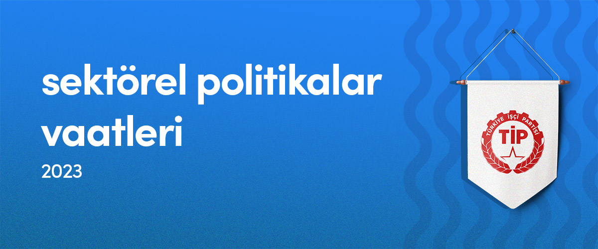 Türkiye İşçi Partisi (TİP) - Sektörel Politikalar Vaatleri - 2023